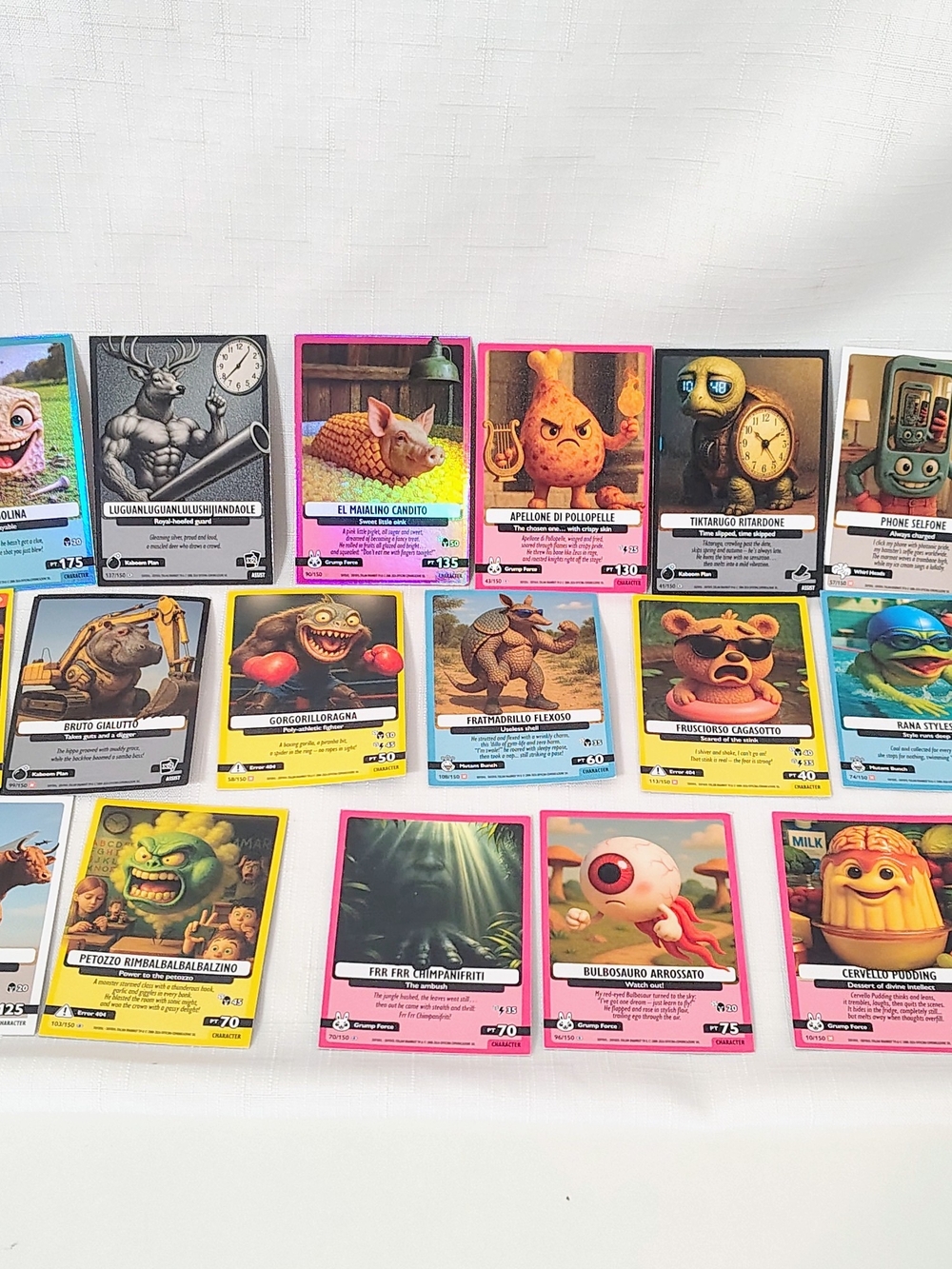 Italian Brainrot Alpha Series Psychedelic Universe 2 New Packs & 17 Loose Cards